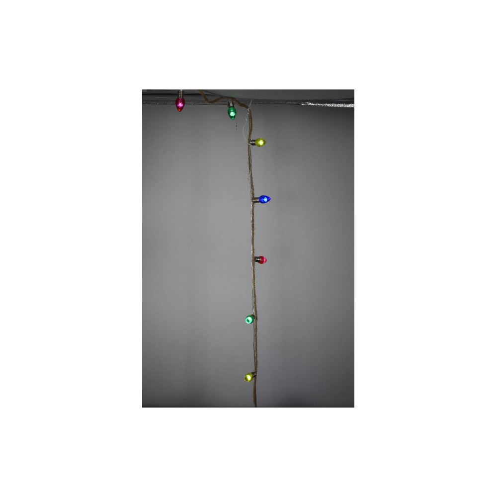 PAPA' NATALE ACRILICO SU CORDA LUMINOSA