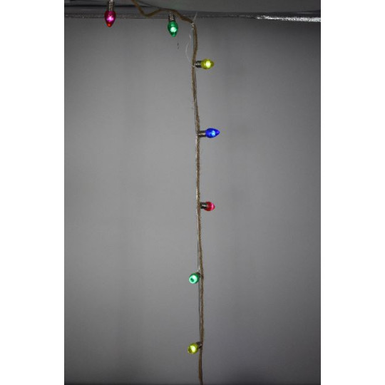 PAPA' NATALE ACRILICO SU CORDA LUMINOSA