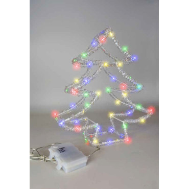 ALBERELLO 3D ACRIL H30CM 60NANOLED MULTI