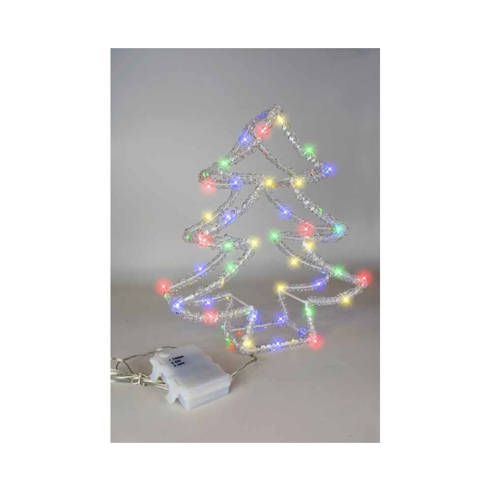 ALBERELLO 3D ACRIL H30CM 60NANOLED MULTI