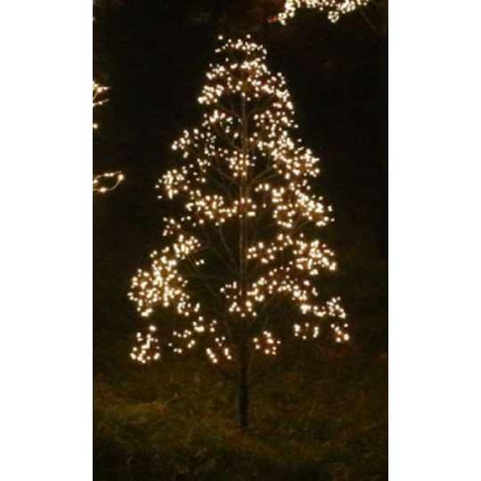 ALBERO 180CM CIUFFI 2250LED CALD C/FLASH