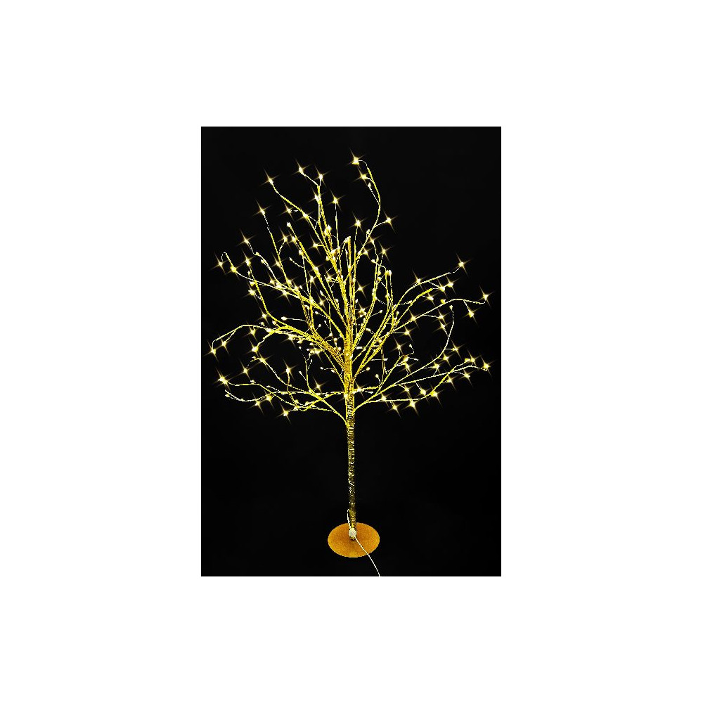 ALBERO DORATO H90CM 240LED BIANCO CALDO