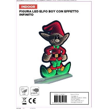 ELFO IN PIEDI INFINITY C/BASE 37X60CM 2