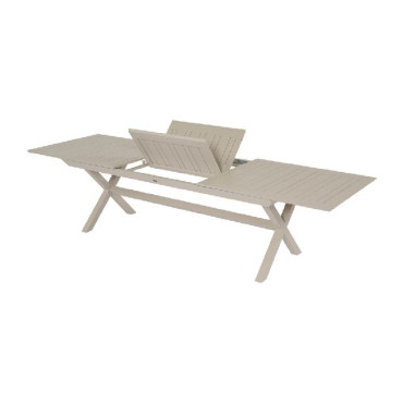 TAVOLO NOX 216/294X100 ALLU CREMA