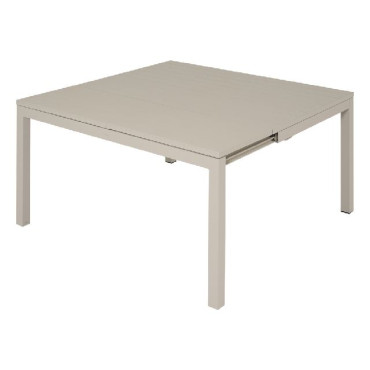 TAVOLO PRATIC 100/150X150X76 ALLU CREMA