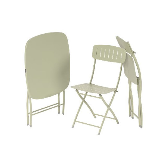 SET SPACEUP S/3 70X70 FERRO SALVIA