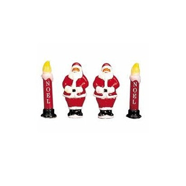 BABBO NATALE C/CANDELE C/LUCI D.POW