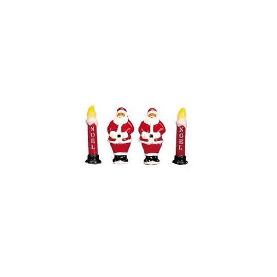 BABBO NATALE C/CANDELE C/LUCI D.POW