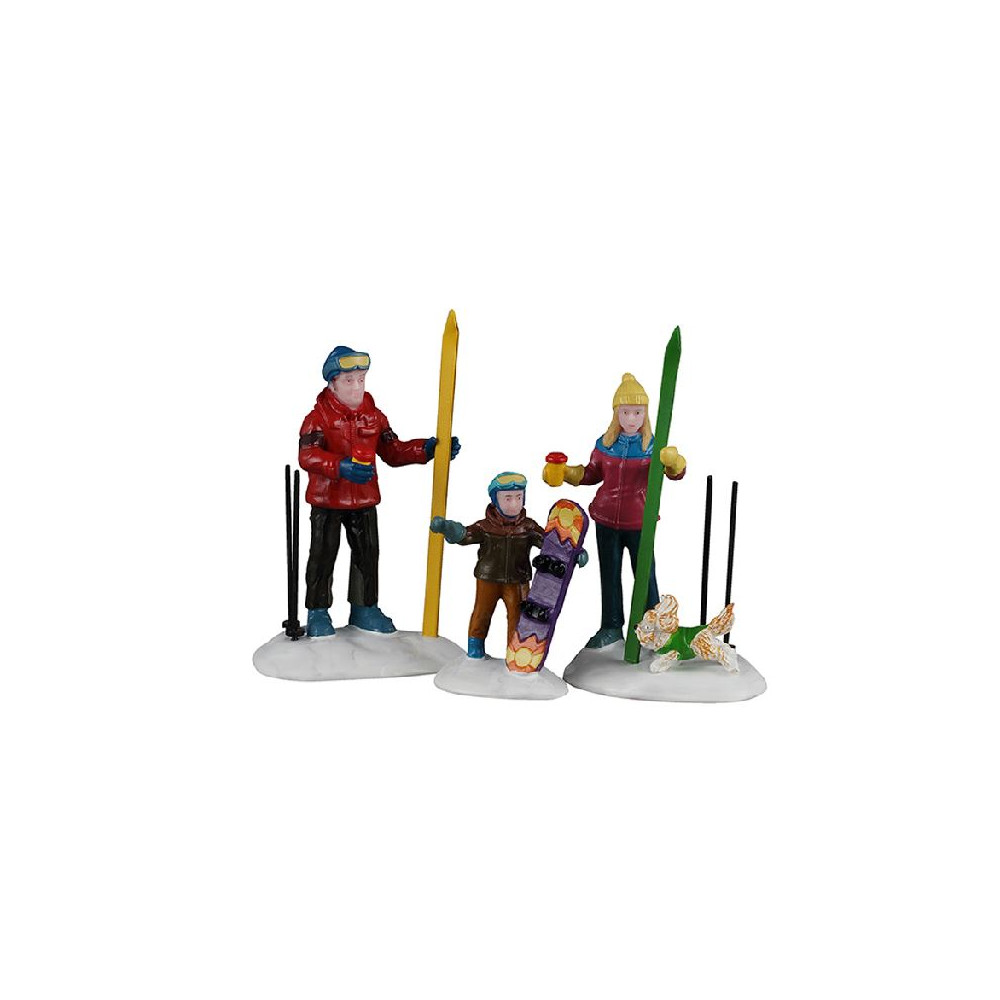 FAMILY SKI DAY, SET OF 3