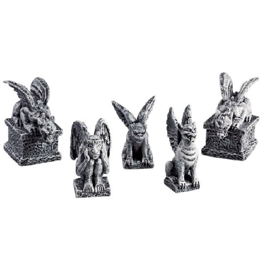 GARGOYLES,  SET OF 5