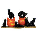 HALLOWEEN CATS,  SET OF 2