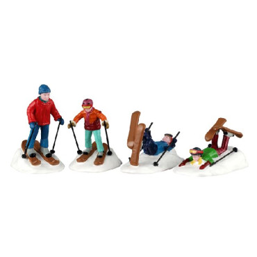 SKI SCHOOL LESSONS, SET OF 4