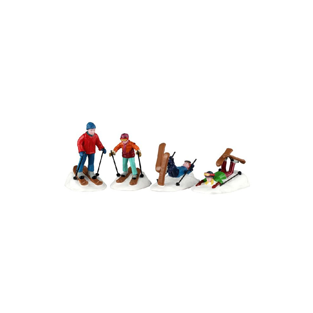 SKI SCHOOL LESSONS, SET OF 4