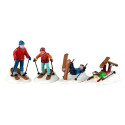 SKI SCHOOL LESSONS, SET OF 4