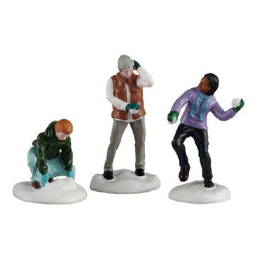 SNOWBALL FIGHT, SET OF 3