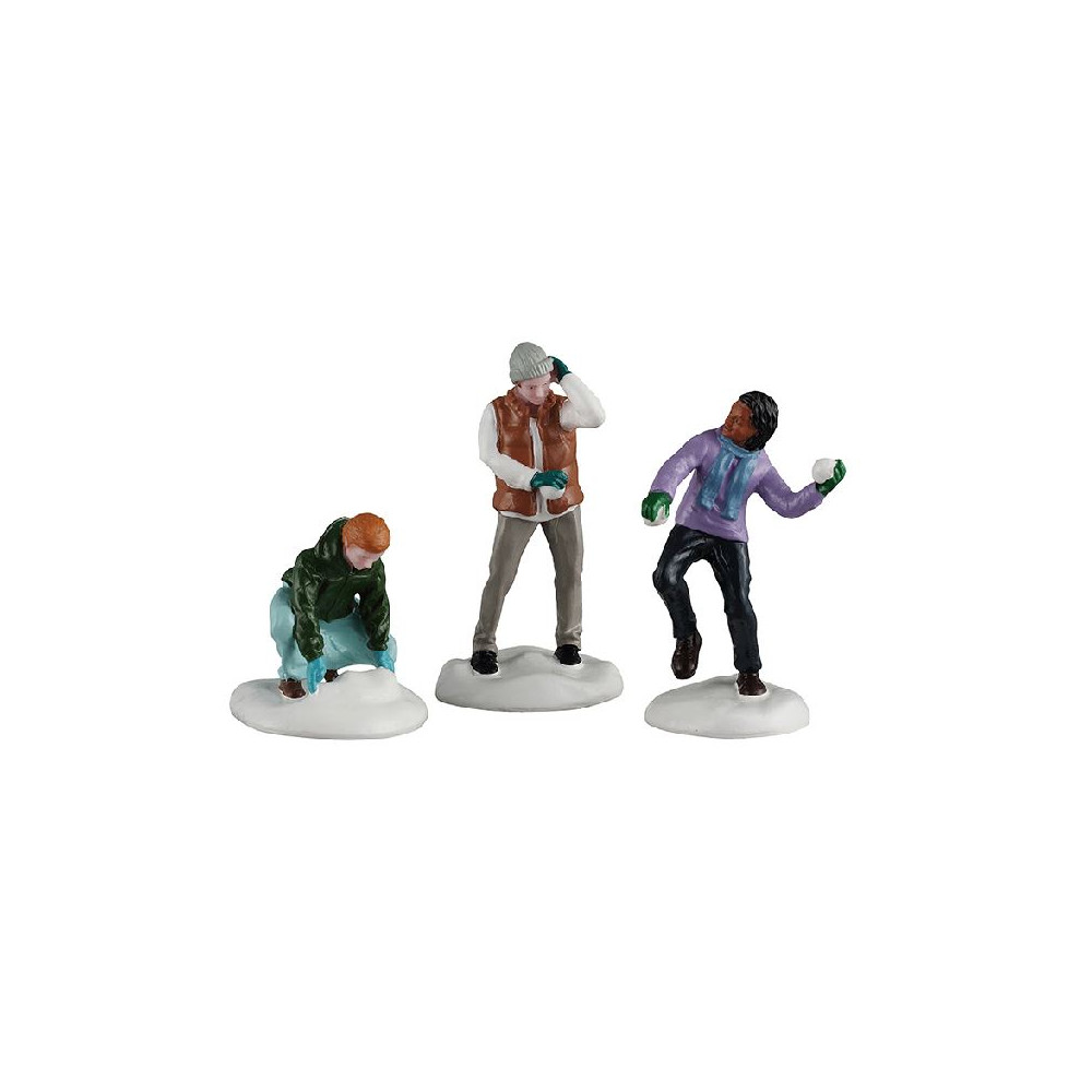 SNOWBALL FIGHT, SET OF 3