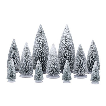 WHITE PINE TREES, SET OF 11