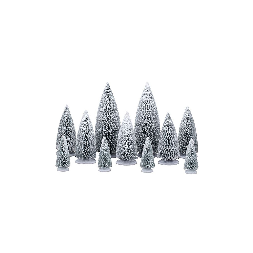 WHITE PINE TREES, SET OF 11