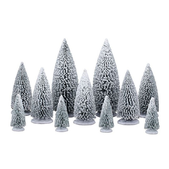 WHITE PINE TREES, SET OF 11