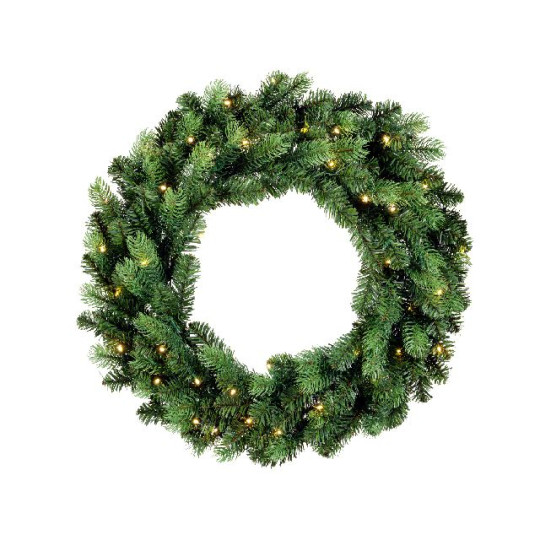 CORONA OTTAWA PE PVC D80XH10CM 80LED SOL