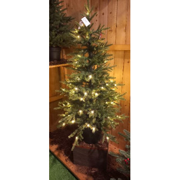PINETTO 90CM PE C/100 LED BATT BASE PLAS