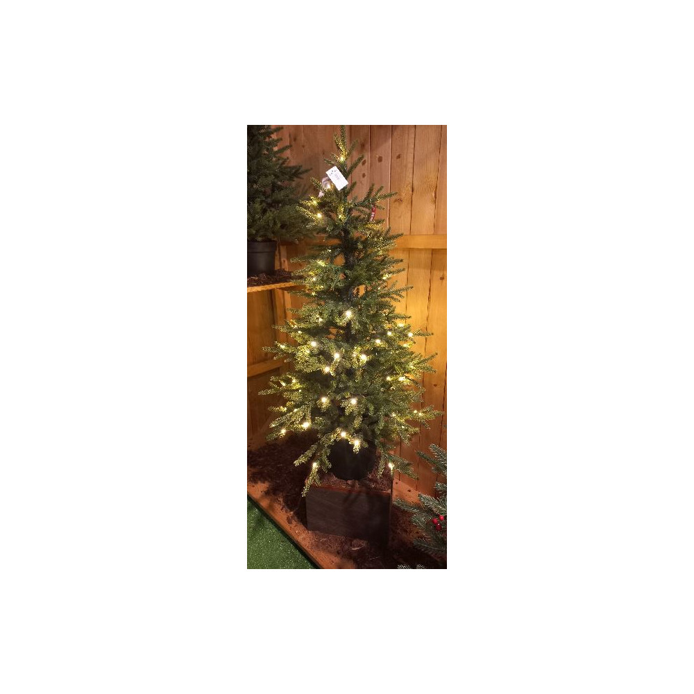 PINETTO 90CM PE C/100 LED BATT BASE PLAS