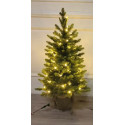PINO IN SACCO JUTA H90CM 50LED CALDO BAT