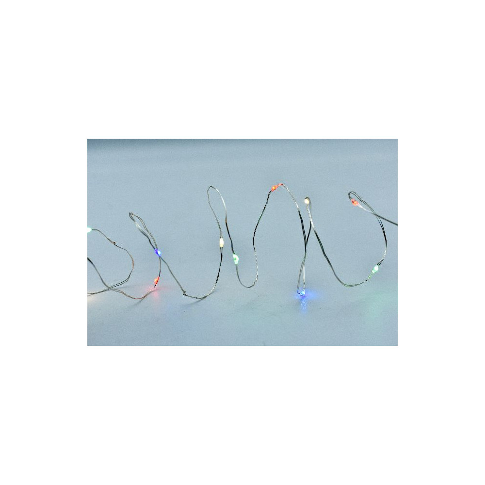 100 NANOLED BATT METAL TIMER MULTICOLOR