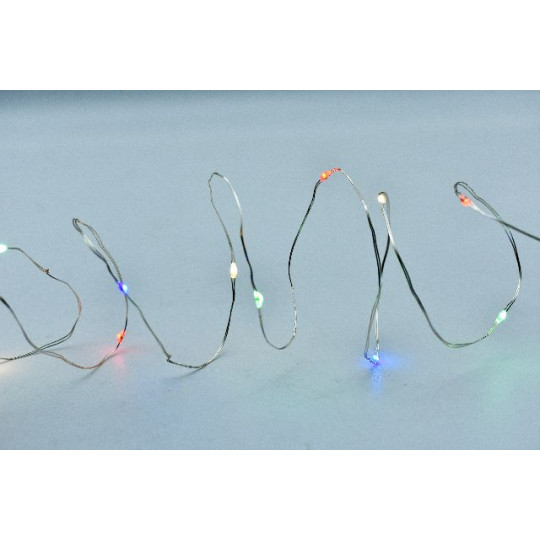 100 NANOLED BATT METAL TIMER MULTICOLOR