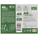 40 MICROLED BATT METAL ARG BIANCO CALDO