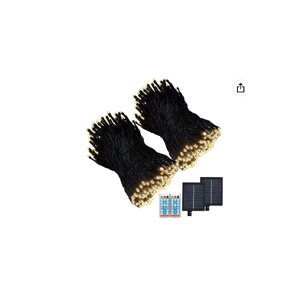 500LED 5MM BIANCO CALDO PANNELLO SOLARE