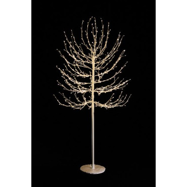 ALBERO 150CM BIANCO 580LED CALDO