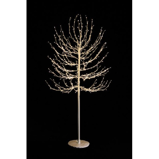 ALBERO 150CM BIANCO 580LED CALDO