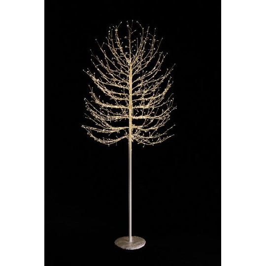 ALBERO 180CM BIANCO 900LED CALDO