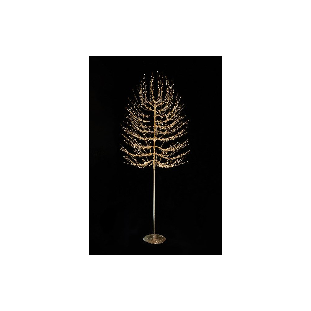 ALBERO 180CM ORO 900LED CALDO