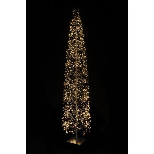 ALBERO 210CM 1224LED CALDO C/FLASH