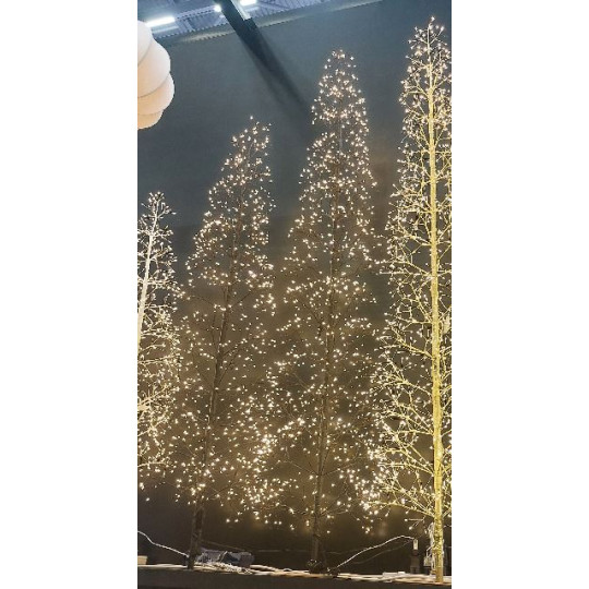 ALBERO 210CM 1224LED CALDO C/FLASH