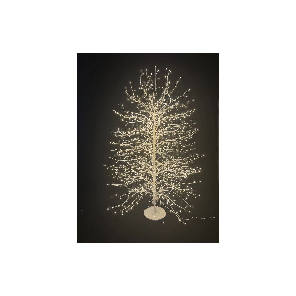 ALBERO BIANCO 150CM 1500LED CALDO C/FLAS