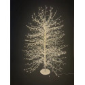 ALBERO BIANCO 150CM 1500LED CALDO C/FLAS