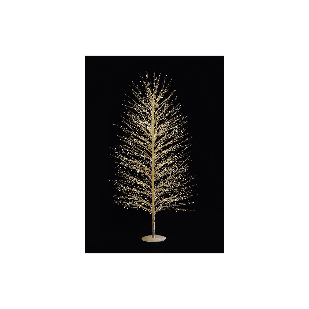 ALBERO BIANCO 180CM 2000LED CALDO C/FLAS