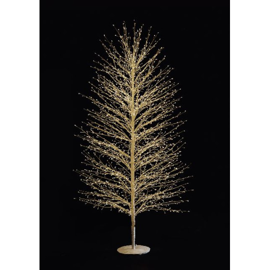 ALBERO BIANCO 180CM 2000LED CALDO C/FLAS