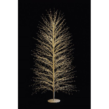 ALBERO BIANCO 210CM 2690LED CALDO C/FLAS
