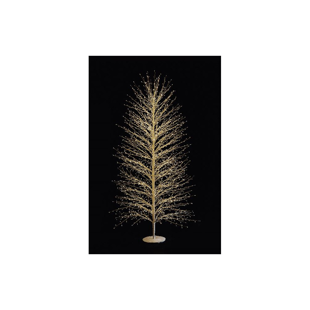 ALBERO BIANCO 210CM 2690LED CALDO C/FLAS