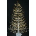 ALBERO BIANCO H120CM 800LED CALDO C/FLAS