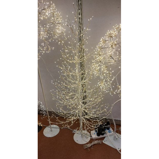 ALBERO BIANCO H90CM 570LED CALDO FLASH