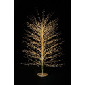 ALBERO ORO 150CM 1500LED CALDO C/FLASH