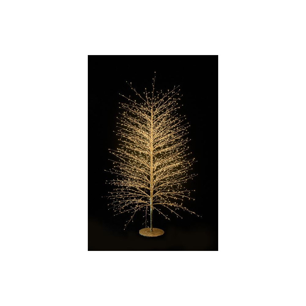 ALBERO ORO 180CM 2000LED CALDO C/FLASH
