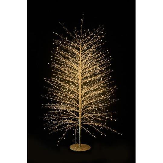 ALBERO ORO 180CM 2000LED CALDO C/FLASH