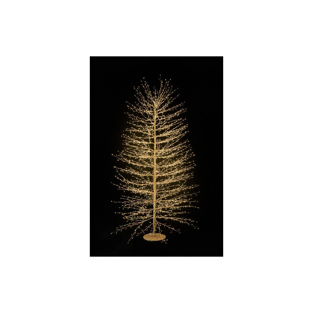 ALBERO ORO 210CM 2690LED CLADO C/FLASH