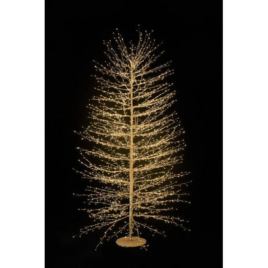 ALBERO ORO 210CM 2690LED CLADO C/FLASH